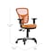 Flash Furniture Orange Mesh Multifunction Chair - Roller Wheels HL-0001-OR-RLB-GG - alternate 6